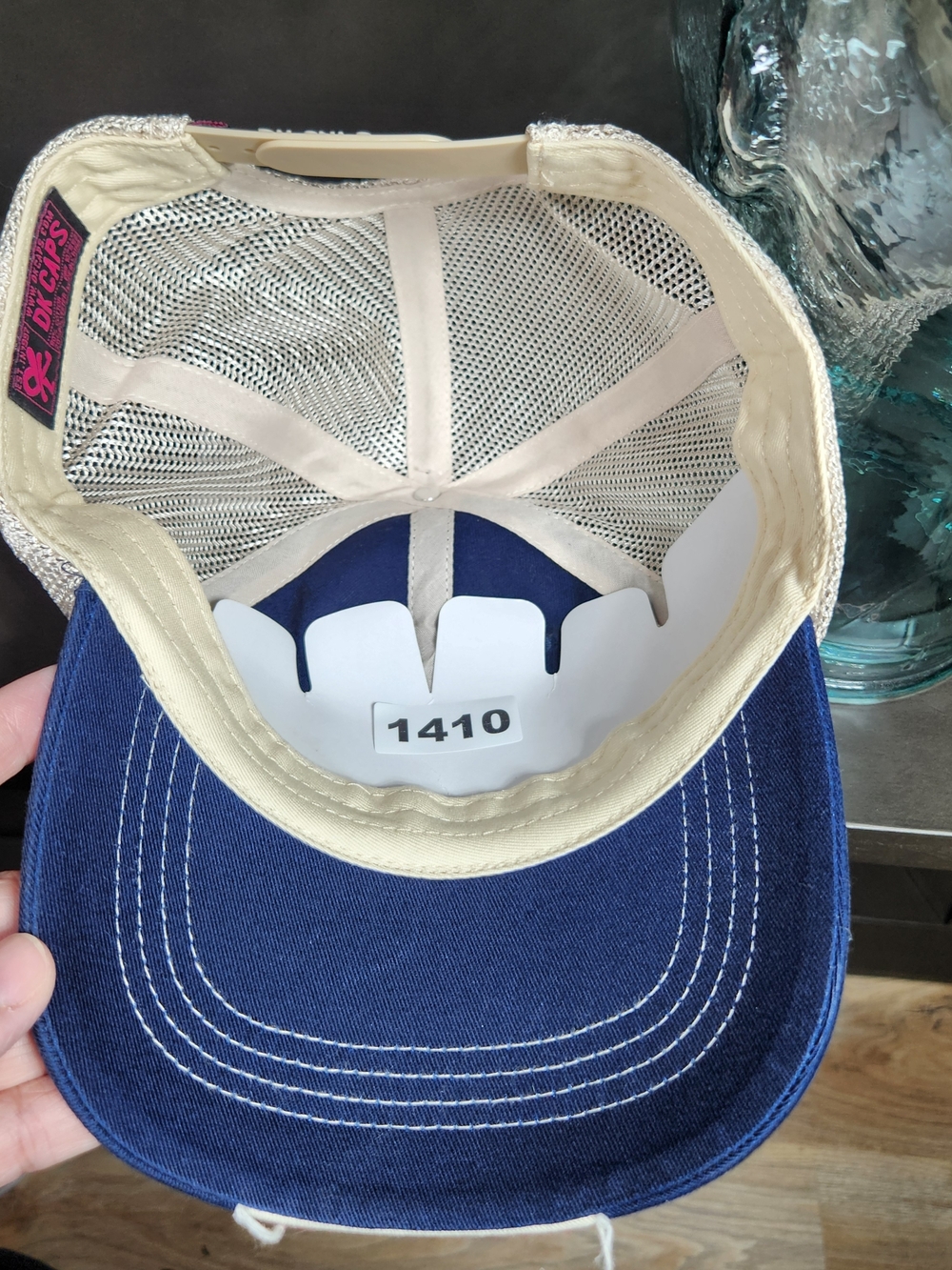 Miramar Beach Florida Navy and Cream Trucker Cap Mesh Adjuatable - Picture 5 of 7